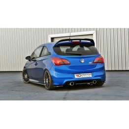 Накладки сплиттеры боковые на задний бампер на Opel Corsa E OPC / VXR